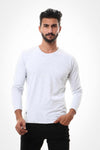 Basic Long Sleeves Round T-shirt –Light  Grey