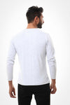 Basic Long Sleeves Round T-shirt –Light  Grey