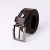 Chic Buckled Leather Belt - Black