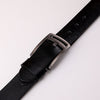 Simple Plain Buckled Leather Belt - Havana