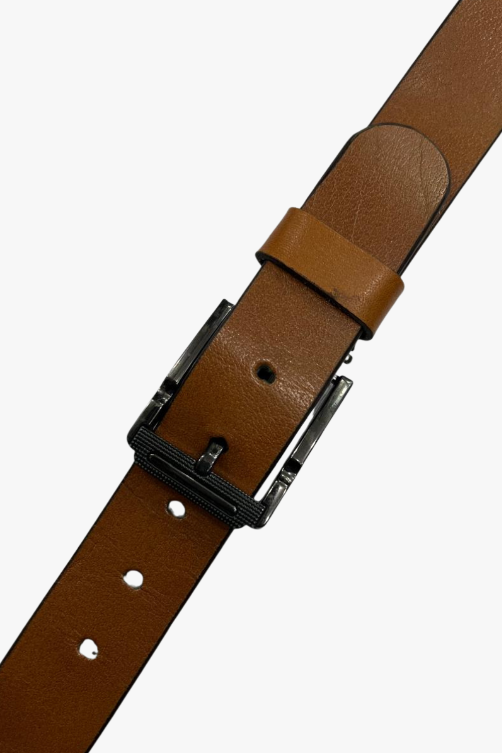 Simple Plain Buckled Leather Belt – Havan