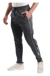 Side Leg Patch Elastic Waist Sweatpants