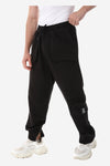 Elastic Waist With Drawstring With Sweatpants - Black