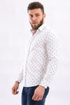 Fireworks Short Sleeves Buttoned Shirt - White