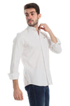 Modish Mandarin Collar Button Down Shirt