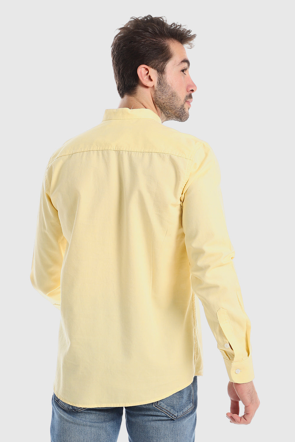 Modish Mandarin Collar Button Down Shirt