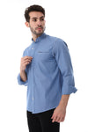 Modish Mandarin Collar Button Down Shirt