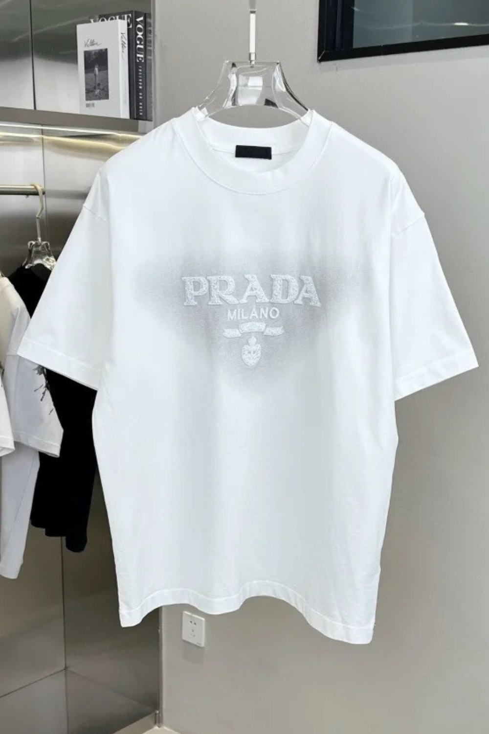Printed Mens Short Sleeve T-shirt - White