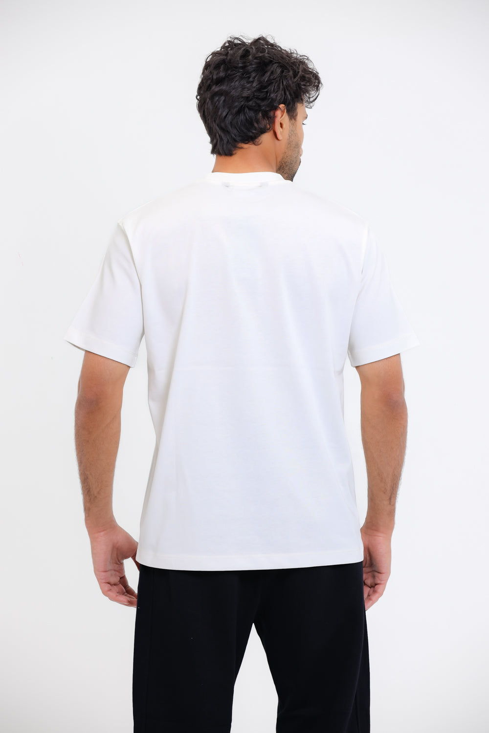 "Black Energy" Printed White T-Shirt - White