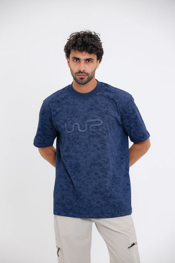 Comfy Round Neck T-shirt - navy