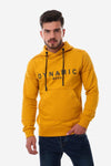 Printed "Dynamic Wear" Pique Mustard Hoodie