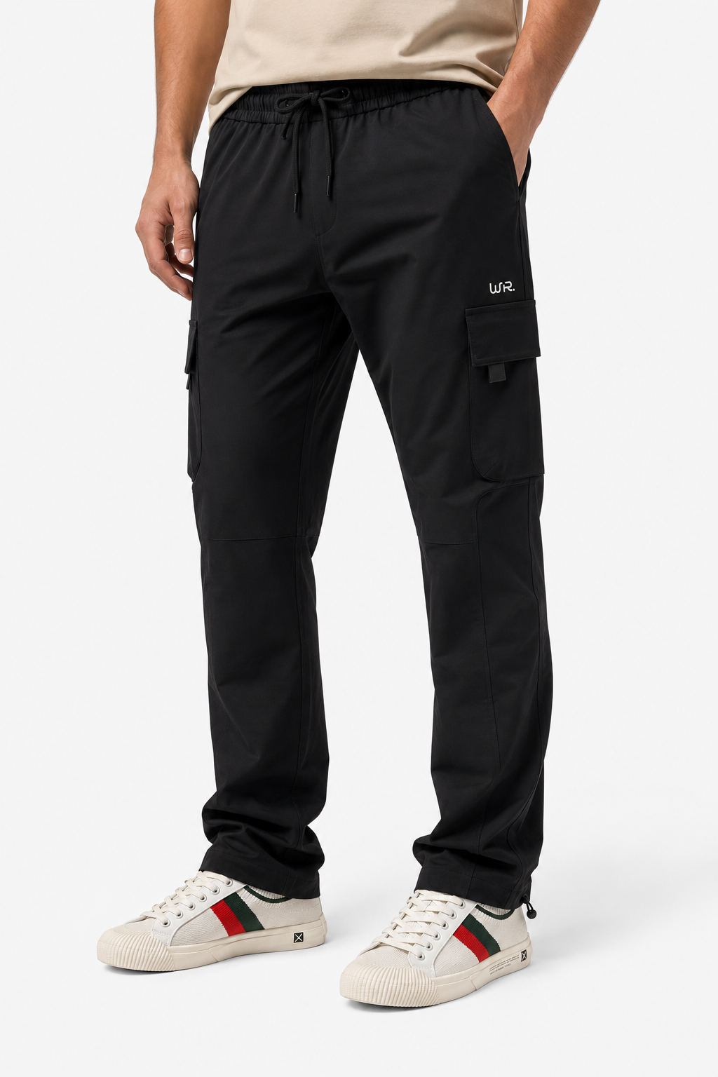 Men’s Soft Cargo Pants – Comfort Meets Everyday Style – Black