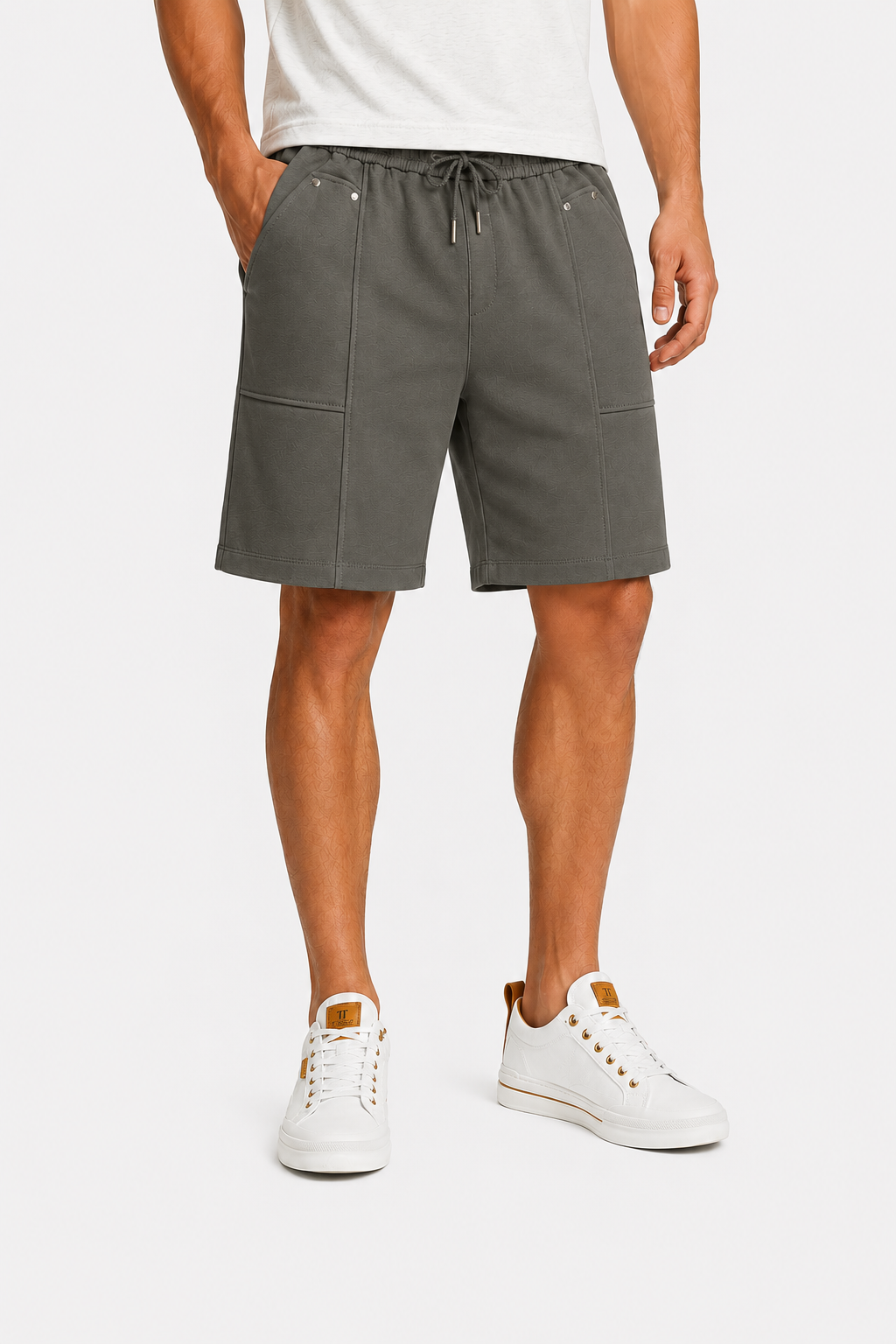 Side Pockets Summer Short With Drawstring