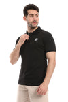 Pique Comfy Black Polo Shirt