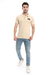 Plain Comfy Buff Beige Polo Shirt