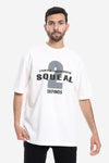 "2SQUEAL " Printed Short Sleeves T-Shirt - Beige