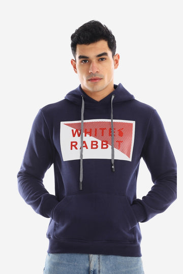 Tri-Tone Hoodie With Front Zipper Pocket