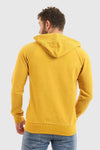 Fleeced Sweatshirt With Ribbed Sleeves