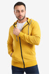 Ribbed Comfy Zip Through Hoodie