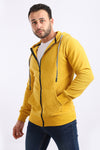 Ribbed Comfy Zip Through Hoodie