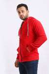 Ribbed Comfy Zip Through Hoodie