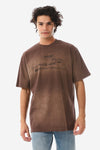 Russett Brown Short Sleeves Printed T-Shirt