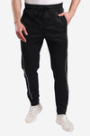 Side Leg Patch Elastic Waist Sweatpants