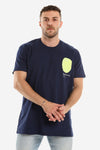 Slip On Standard Fit Summer T-Shirt - Navy Blue