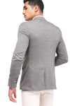 Tweed Pattern Regular Fit Blazer - Gray