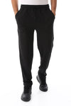 Ribbed Comfy Elastic Black Joggers