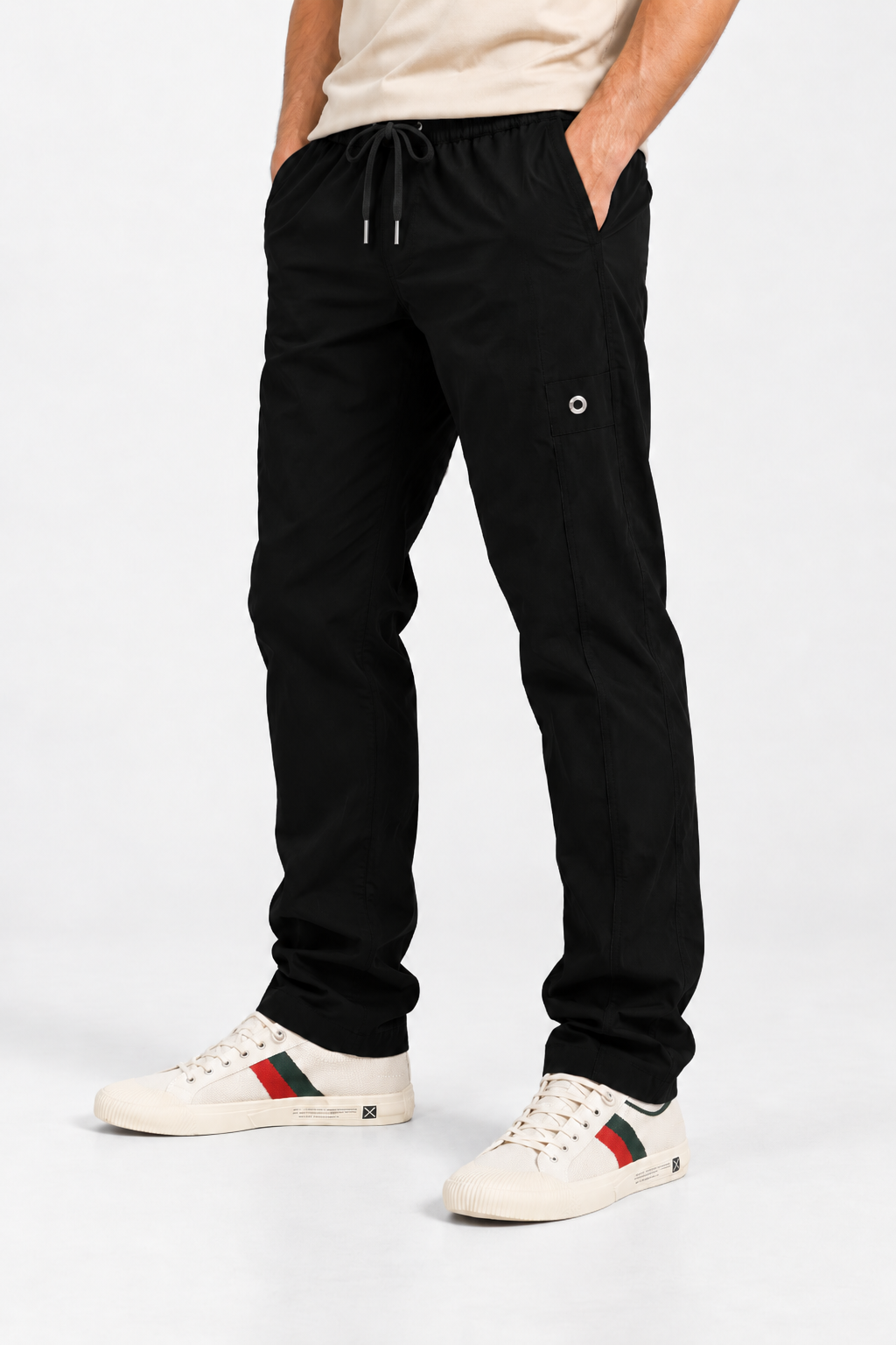 Men’s Soft Touch Relaxed Fit Cargo Pants – Elastic Waist with Drawstring