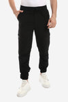 Waterproof Black Sweatpants With Multi-Pockets