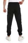 Waterproof Black Sweatpants With Multi-Pockets