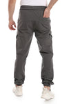 Waterproof Black Sweatpants With Multi-Pockets