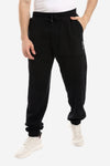 Comfy Black Pants With Elastic Trim