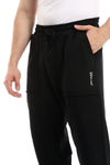 Comfy Black Pants With Elastic Trim