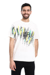 Printed Regular Fit Slip On T-Shirt - Black, Yellow & Green