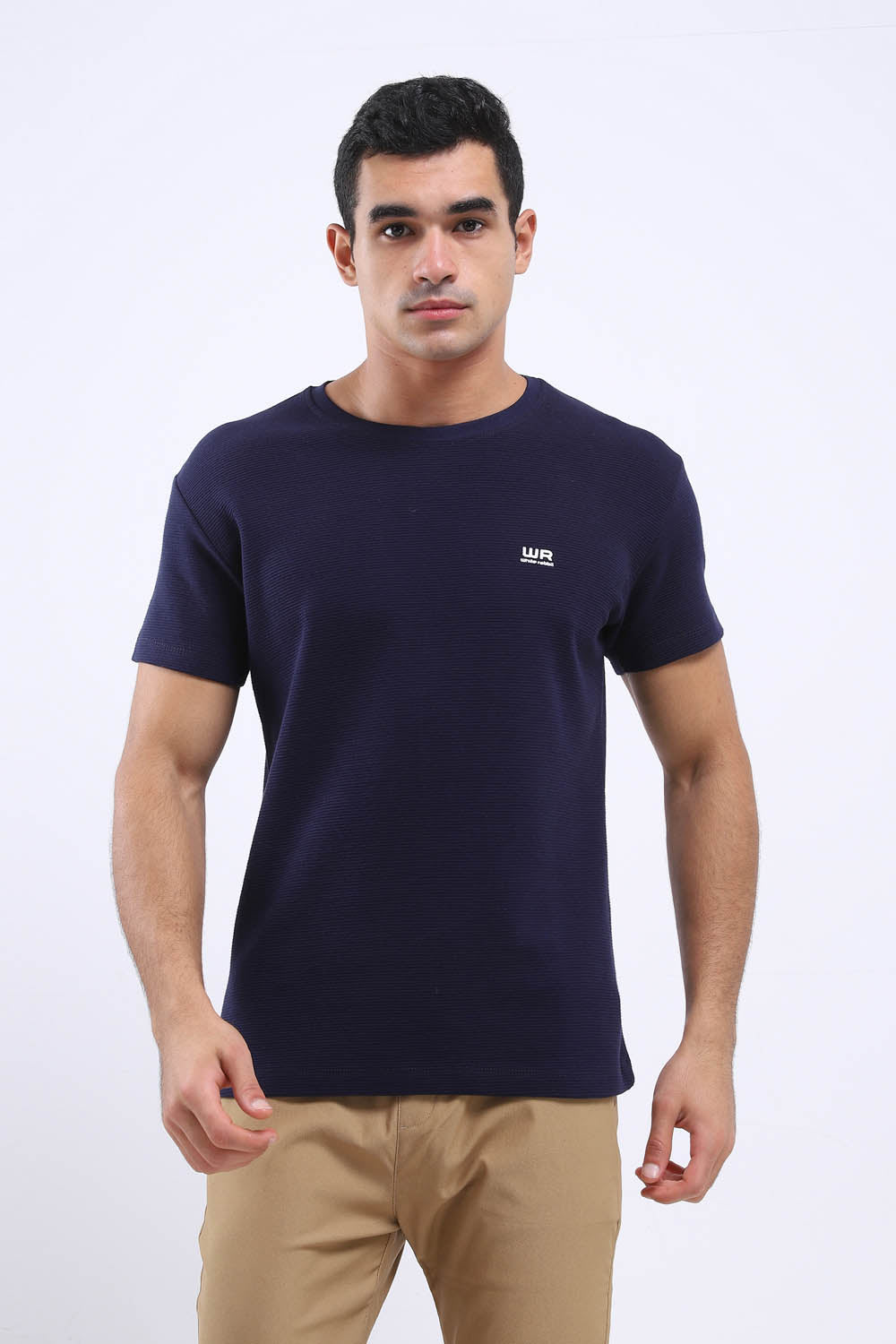 Regular Fit Horizontal Ribbed T-Shirt