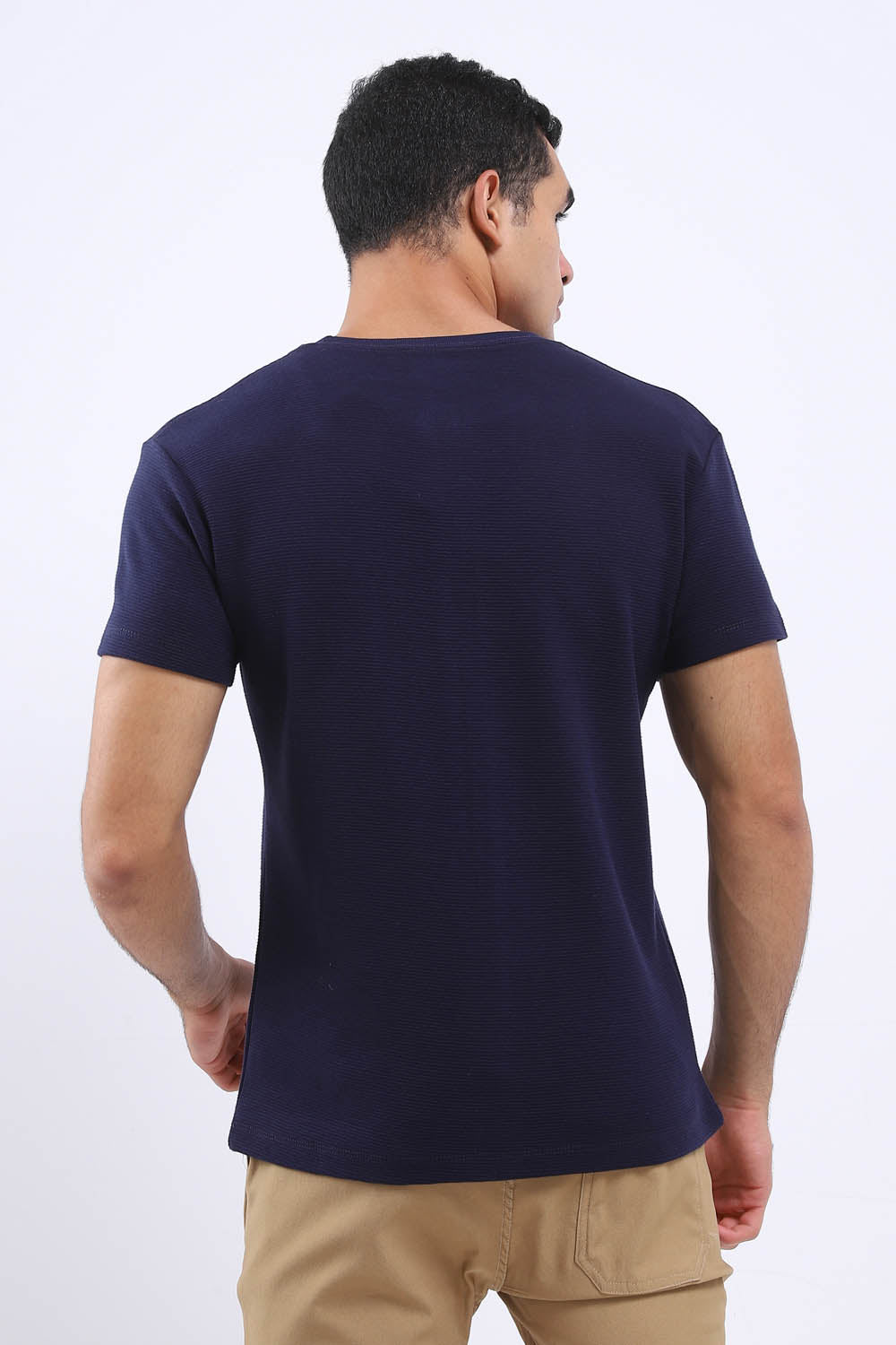 Regular Fit Horizontal Ribbed T-Shirt