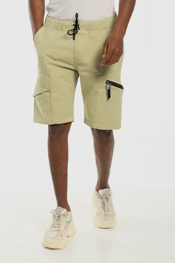 Knee Pockets Waist Drawstring