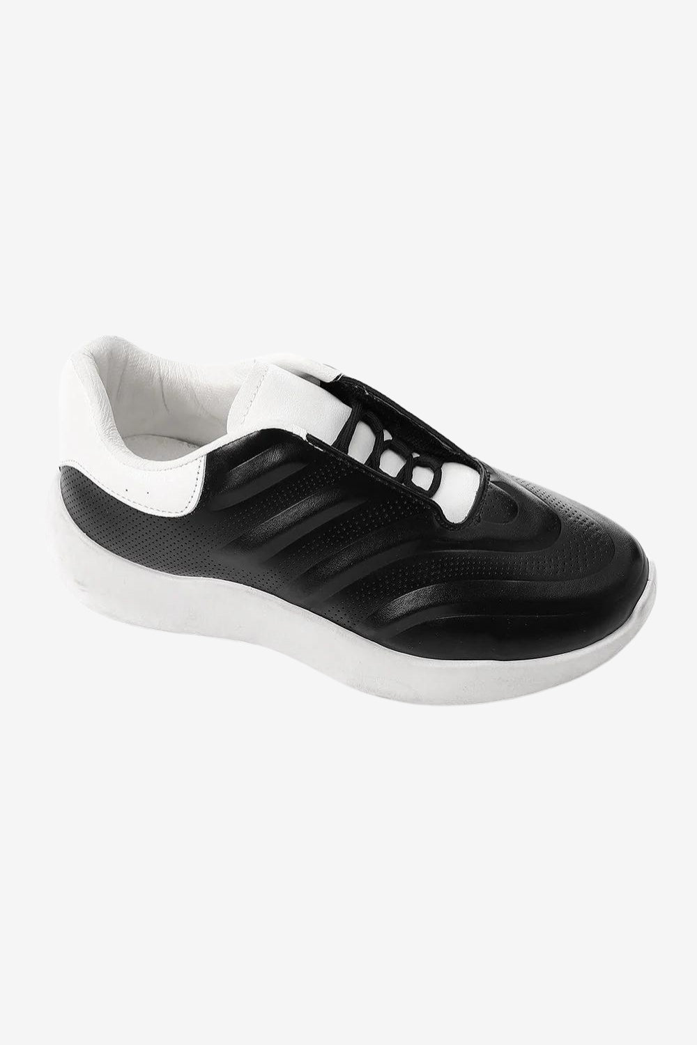 Black Elegant Platform Sneakers