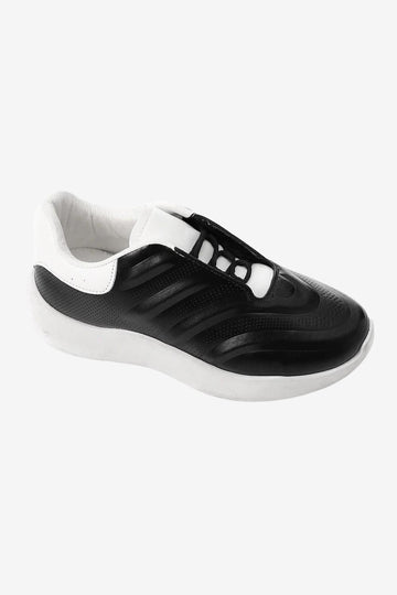 Black Elegant Platform Sneakers