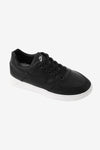 Black Comfy Leather Sneakers