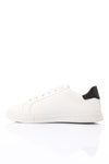 White Plain With Touch Of Stitches Sneakers.