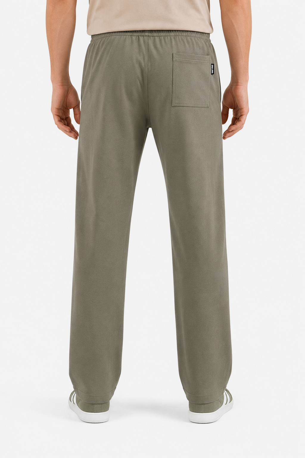 Men’s Casual Wide Leg Jogger Pants – Adjustable Drawstring -Olive