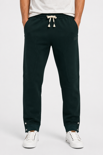 Men’s Casual Tapered Jogger Pants with Adjustable Drawstring – Olive