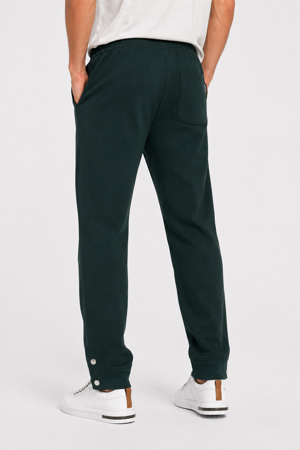 Men’s Casual Tapered Jogger Pants with Adjustable Drawstring – Olive