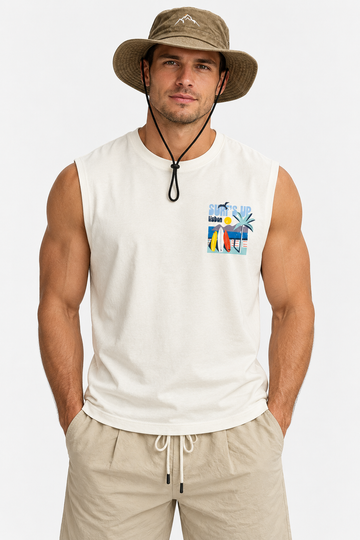 Printed Cut T-Shirt – Off White