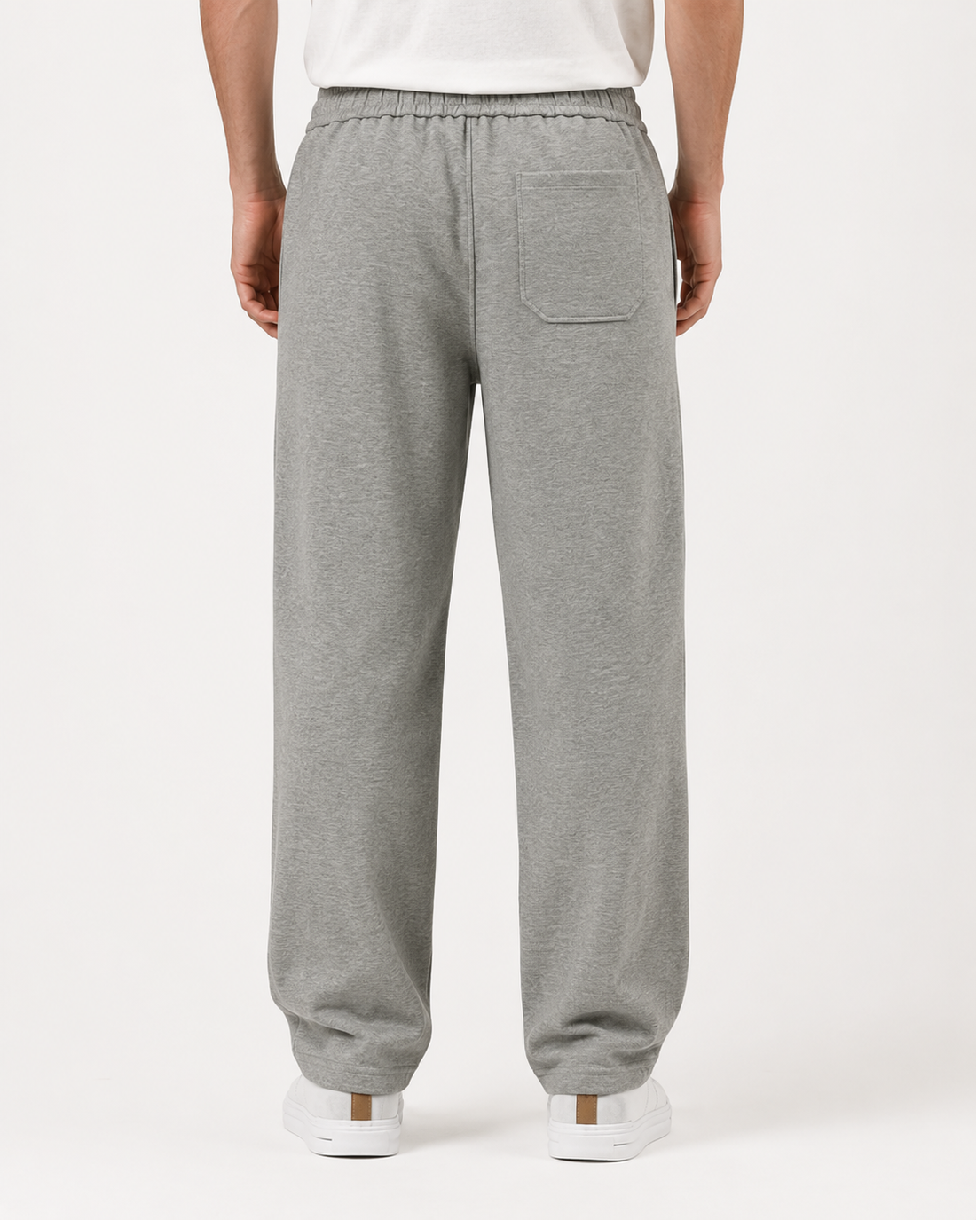 Men’s Casual Wide Leg Jogger Pants – Adjustable Drawstring -Grey