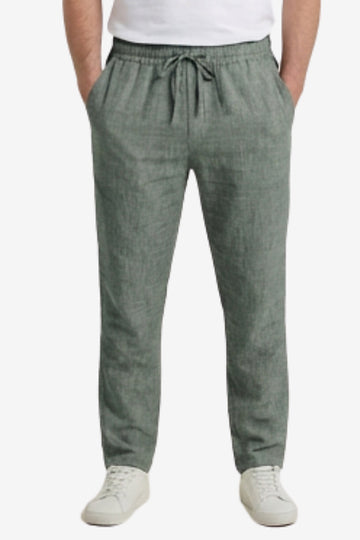 Men’s Linen Pants Designed with a relaxed fit – Grey